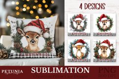 Christmas pillow png design being used as a trending Christmas Pillow Case Sublimation print