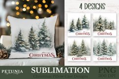 Christmas pillow png design being used as a trending Christmas Pillow Case Sublimation print