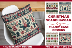 Scandinavian Christmas Pillowcase Sublimation Designs Bundle Product Image 10