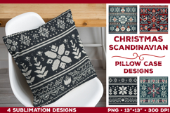 Scandinavian Christmas Pillowcase Sublimation Designs Bundle Product Image 12