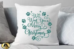 Christmas Ornament SVG We Woof You a Merry Christmas SVG Product Image 2