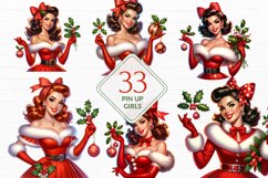 Funny Christmas Pin Up Girls Sublimation Bundle Product Image 1
