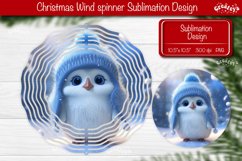 Penguin wind spinner Christmas Wind spinner Sublimation Product Image 1