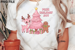 Christmas Pink Holiday Joy PNG Product Image 2