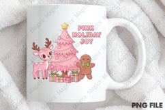 Christmas Pink Holiday Joy PNG Product Image 4