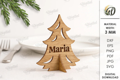Christmas Place Name Stands Bundle Lasercut. Stand Decor SVG Product Image 4