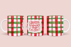 christmas plaid coffee mug sublimation wrap glass mug wrap svg presized for 11oz and 15oz glass mug are sublimation files