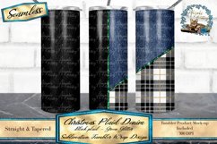 This is Christmas plaid sublimation tumbler wrap design bundle is sized for sublimation 20oz skinny tumblers. This PNG tumbler wrap design bundle features leather and denim background.