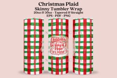 christmas plaid skinny tumbler sublimation wrap with high resolution and transparant background are for 20oz and 30oz skinny tumbler