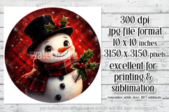 Christmas Wind Spinner, Christmas Snowman Round Image, r1 Product Image 2
