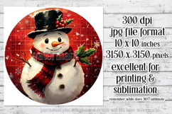 Christmas Wind Spinner, Christmas Snowman Round Image, r2 Product Image 2