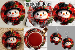 Christmas Wind Spinner, Christmas Snowman Round Image, r4 Product Image 3