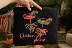 Christmas Please PNG, Retro Festive Cocktail Digital Art Product Image 4