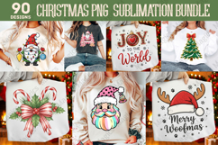 Christmas Png Sublimation Bundle, 90 Christmas Design PNG Product Image 1