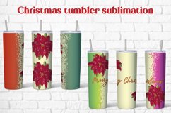 Christmas poinsettia tumbler | Christmas flower poinsettia Product Image 1