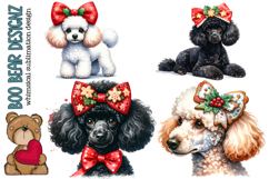 Christmas Toy Poodle Clipart Product Image 1