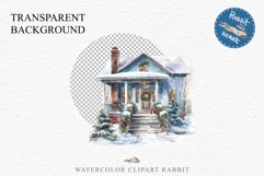 Christmas Porch Front Door Entry Decor Clipart PNG Scrapbook Nursery wall art card making collage printable files xmas decor junk journal sublimation santa watercolor Christmas Porch Front Door, xmas clipart, sublimation nursery, holiday winter Entry Deco