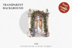 Christmas Porch Front Door Entry Decor Clipart PNG Scrapbook Nursery wall art card making collage printable files xmas decor junk journal sublimation santa watercolor Christmas Porch Front Door, xmas clipart, sublimation nursery, holiday winter Entry Deco