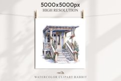 Christmas Porch Front Door Entry Decor Clipart PNG Scrapbook Nursery wall art card making collage printable files xmas decor junk journal sublimation santa watercolor Christmas Porch Front Door, xmas clipart, sublimation nursery, holiday winter Entry Deco