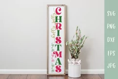 Holly Jolly Christmas - Christmas Porch Sign SVG Product Image 1
