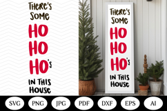 Christmas Porch Sign SVG Design, christmas vertical outdoor Product Image 1