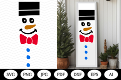 Christmas Porch Sign SVG Design, christmas vertical outdoor Product Image 1