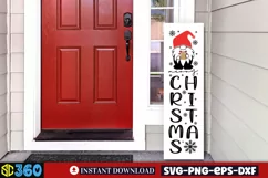 Merry christmas SVG, Christmas SVG, Christmas Porch Sign SVG Product Image 1