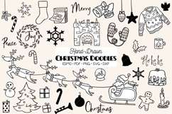 Hand Drawn Christmas Doodles | New Year Holiday Party Product Image 1