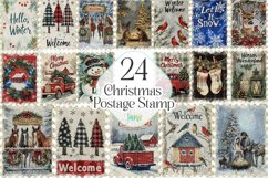 Christmas Postage Stamp Sublimation Product Image 1