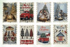 Christmas Postage Stamp Sublimation Product Image 2