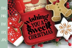 Wishing You A Sweet Christmas - Christmas Pot Holder SVG Product Image 3