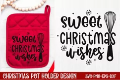 Sweet Christmas wishes SVG, Christmas SVG Product Image 1