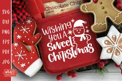 Wishing You A Sweet Christmas Pot Holder SVG Product Image 1