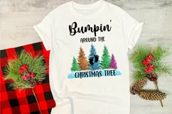 Bumpin Around The Christmas Tree I Christmas Pregnancy Ornament Sublimation