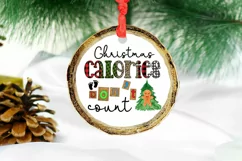 Christmas Calories Dont Count I Christmas Pregnancy Ornament Product Image 1