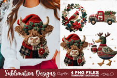Preppy Rustic Christmas Patchwork Sublimation Designs Product Image 14