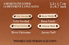 Christmas Present Card File for Laser Cutter - 4 Variations Product Image 3