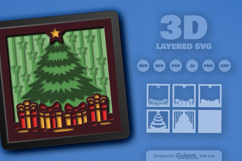 Christmas Present Boxes Layered Papercut Product Image 3