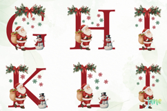 Christmas Santa And Snowman Alphabet Product Image 7