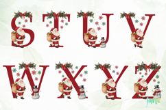 Christmas Santa And Snowman Alphabet Product Image 5