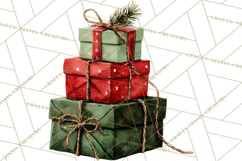 Christmas Presents Clipart PNG, Holiday Gifts Clip Art Product Image 3
