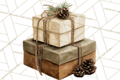 Christmas Presents Clipart PNG, Holiday Gifts Clip Art Product Image 3