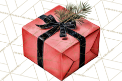Christmas Presents Clipart PNG, Holiday Gifts Clip Art Product Image 4