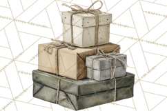 Christmas Presents Clipart PNG, Holiday Gifts Clip Art Product Image 4