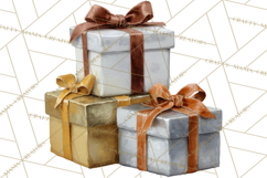 Christmas Presents Clipart PNG, Holiday Gifts Clip Art Product Image 3