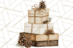 Christmas Presents Clipart PNG, Holiday Gifts Clip Art Product Image 5