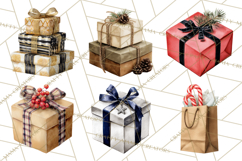 Christmas Presents Clipart PNG, Holiday Gifts Clip Art Product Image 2