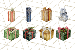 Christmas Presents Clipart PNG, Holiday Gifts Clip Art Product Image 5