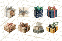 Christmas Presents Clipart PNG, Holiday Gifts Clip Art Product Image 7
