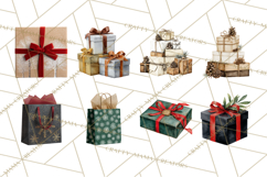Christmas Presents Clipart PNG, Holiday Gifts Clip Art Product Image 8